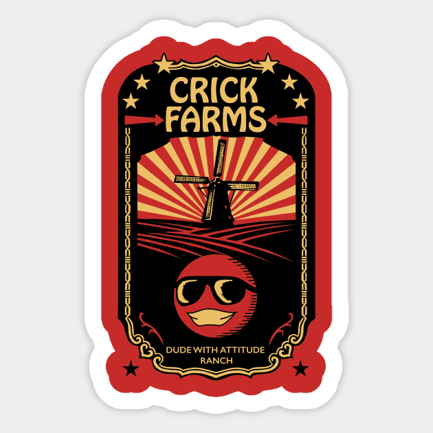 Crick Farms Sticker by Duckfeed.tv Merch Store